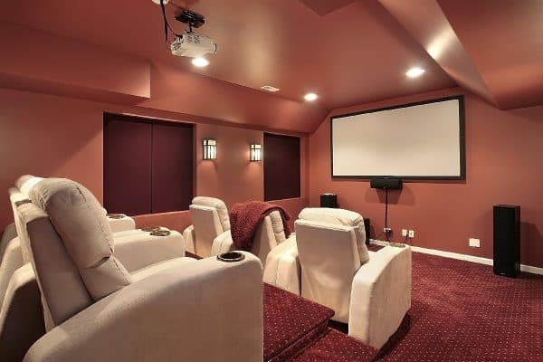 Theater room in upscale home, What Is The Best Wattage For A Home Theater?